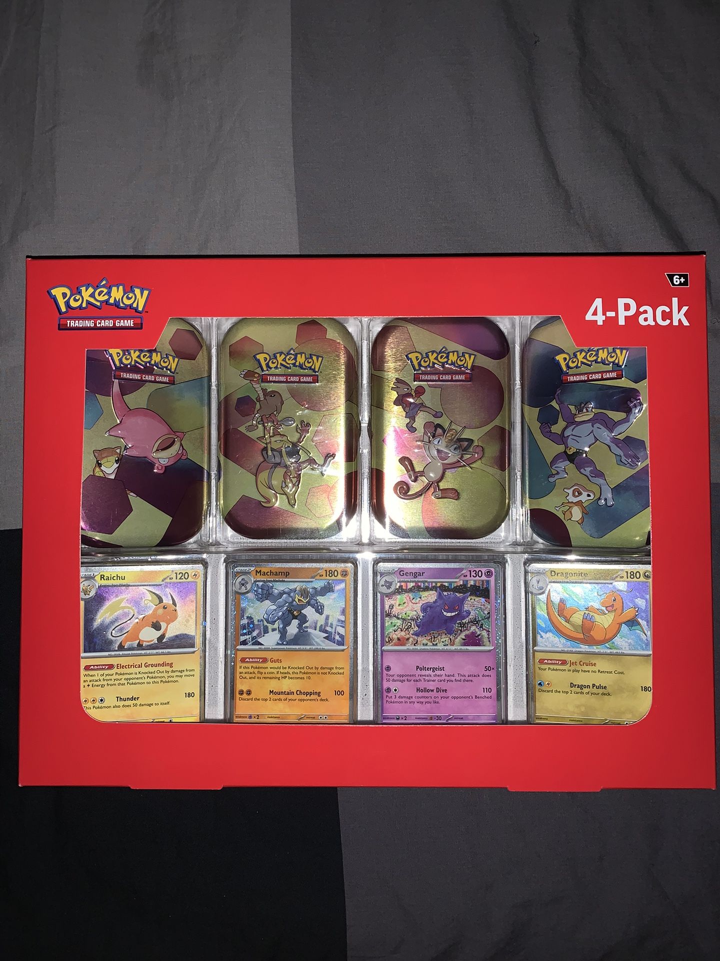 Pokémon 4 Mini Tins + 4 Promo Cards Bundle (Sam’s Club Exclusive)