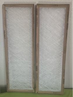 2-Pack Flanders AC Furnace Air Filters 10x30x1 - Brand New