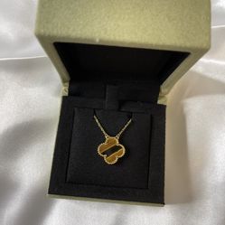 Van cleef arpels Inspired Abraham style necklace 18k Gold Plated 