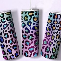 Colorful Leopard Tumbler