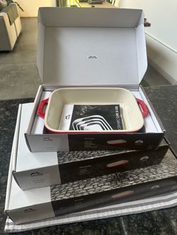 STAUB Ceramic Rectangular Baking Dishes Set of 3