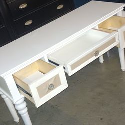 CONSOLE TABLE/WHITE 