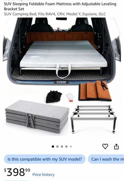 SUV Foldable Foam Camping Mattress with Leveling Bracket