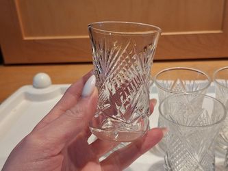 6 Crystal Shot Glass 