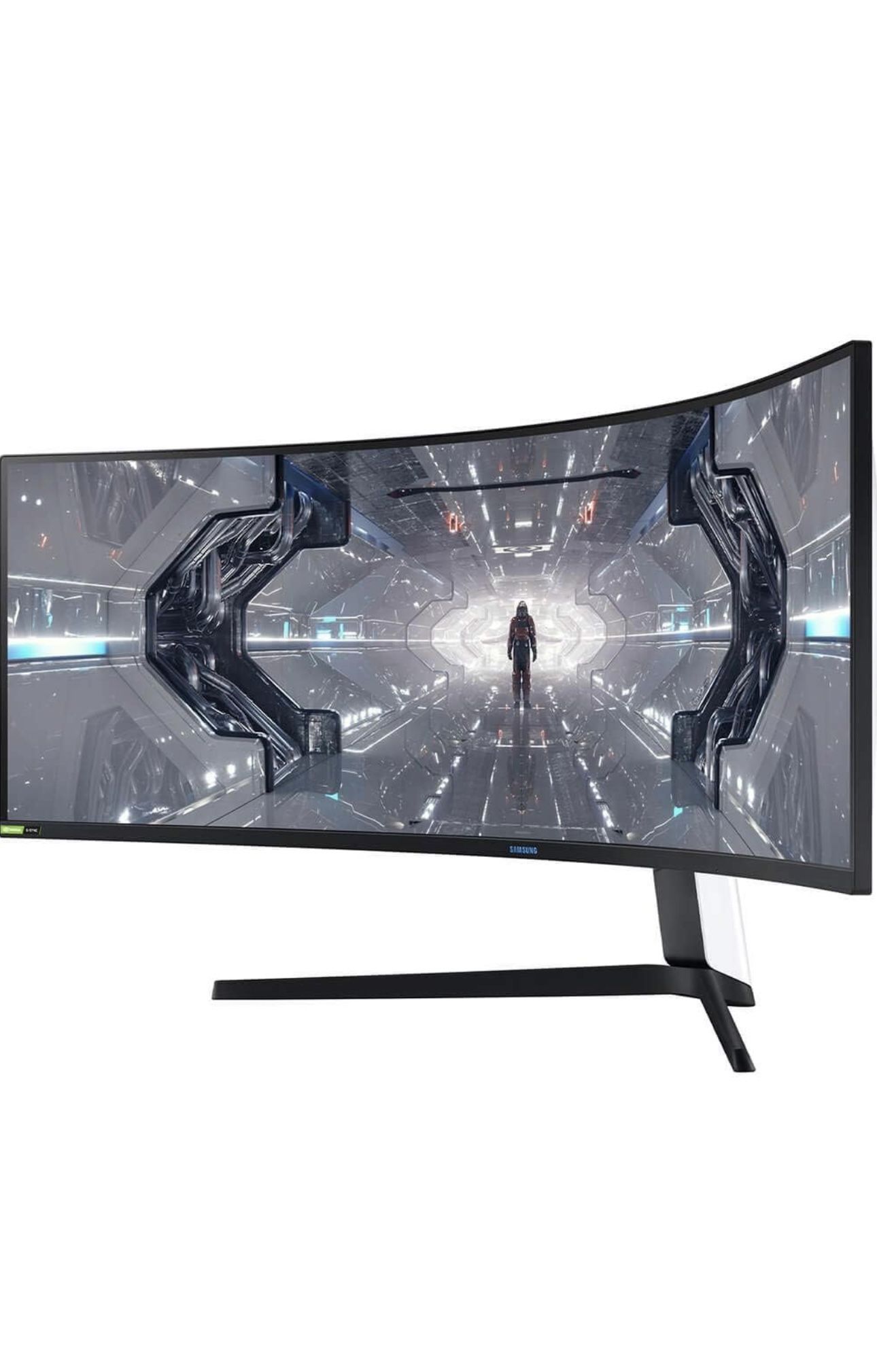 SAMSUNG ODYSSEY G9 Gaming Monitor | 49” | LC49G95TSSNXZA | Back & White
