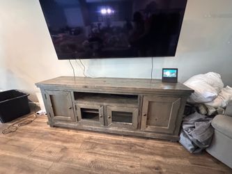 Rustic Wood TV Stand Media Console