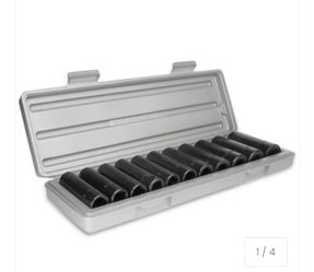 XtremepowerUS 12 PC 1/2" Drive Air Impact Deep Socket Set SAE 1/2" DR Impact35702 Stark