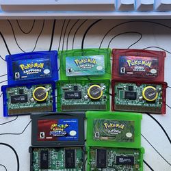 Authentic Pokemon Gameboy Advance Lot 