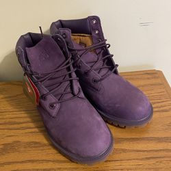 New With Tags Girl’s/Youth Timberland Waterproof Purple Boots Size 4
