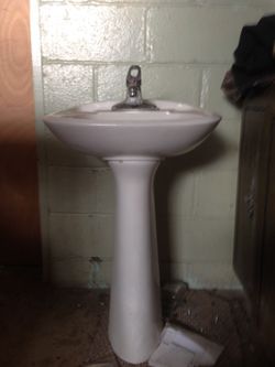 Stool with faucet and supply lines