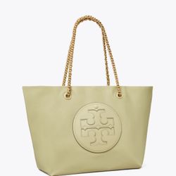 Tory Burch Olive Sprig Ella Chain Tote W/Dust Bag, FAST SHIPPING % 100 Authentic