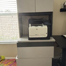 File Cabinet and Bookshelf (Printer Not Included)