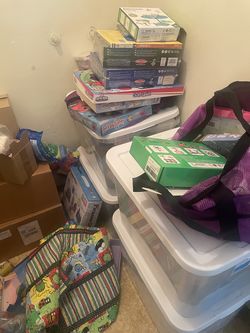 New & Gently Used Toys, Games, Books, Etc. 6 years & under