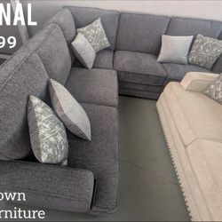 Dark Gray Sectional 