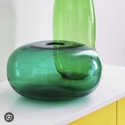 MCM Huge Emerald Green Donut Vase 