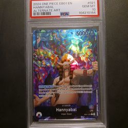 One Piece Card Game TCG Hannyabal EB01-021 Alt Art PSA 10