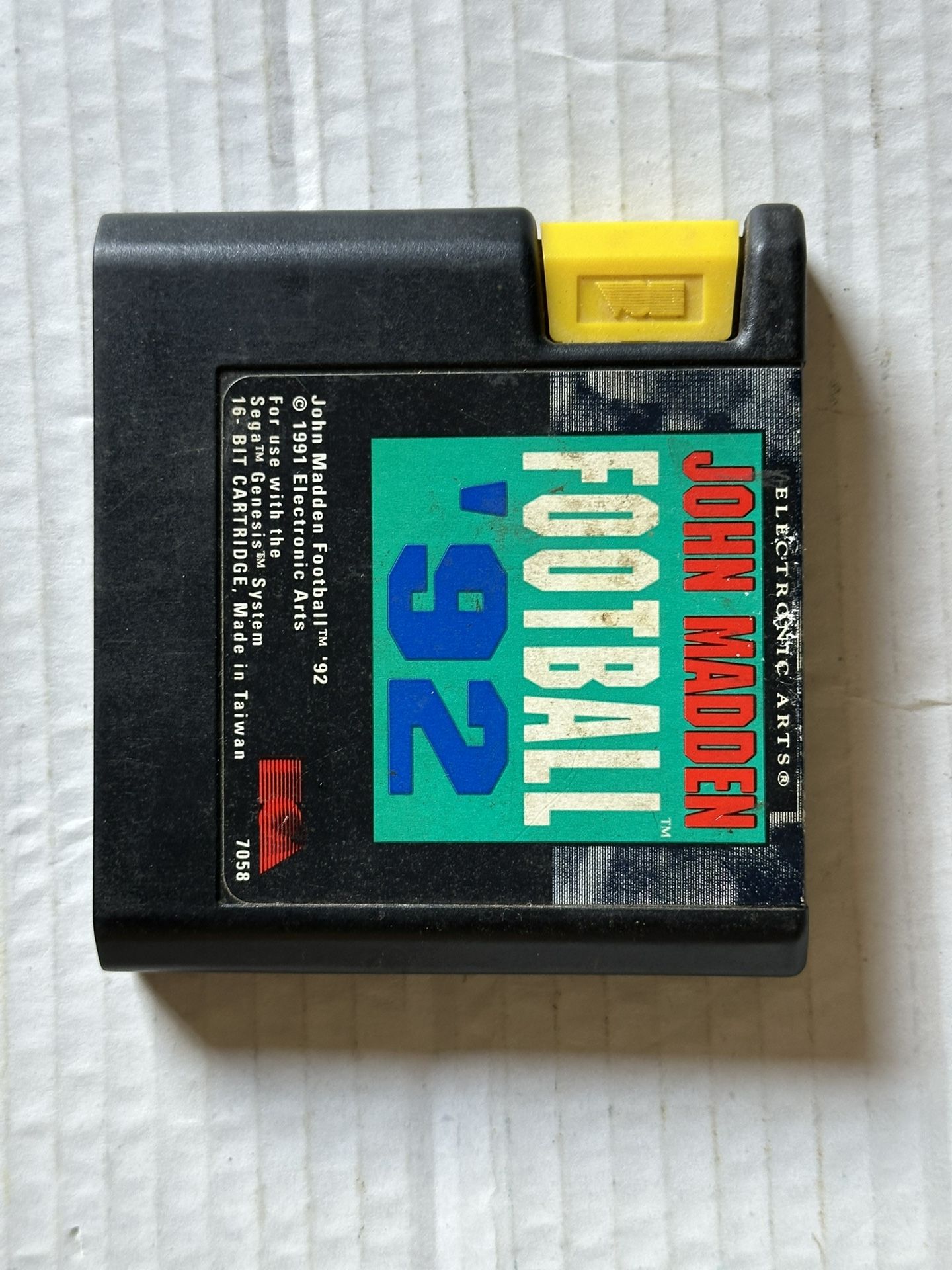 John Madden Football ’92 For Saga Genesis