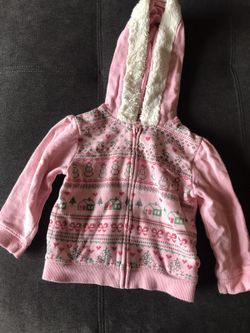 Oshkosh pink girl sweater