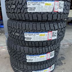 Set 265/70/17 Falken Wildpeak AT4 New Mounted And Balanced Included