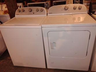 Whirlpool washer and gas dryer