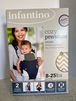 New Infanito Cozy Premium 8-25 Lbs Baby Carrier Blue