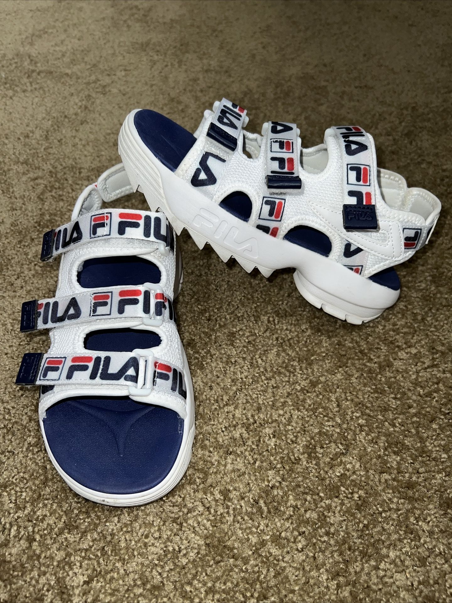 Fila Disruptor Sandal Womens Canvas Sport Sandals Size 7