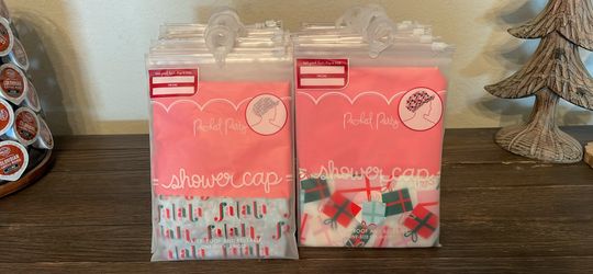 New Packed Party Christmas themed shower caps. Check my other listings for more great items!