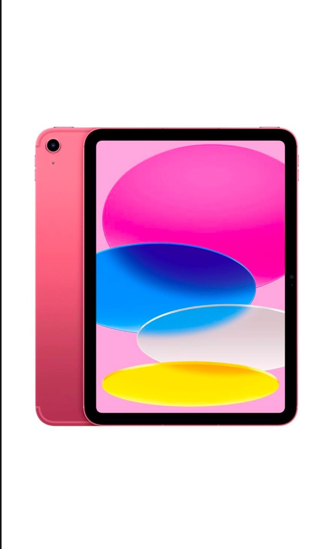 Apple iPad (10th Generation): with A14 Bionic chip, 10.9-inch Liquid Retina Display, 64GB, Wi-Fi 6 + 5G Cellular, 12MP front/12MP Back Camera, Touch I