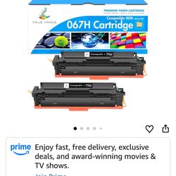 067H 067 Black Toner Cartridge 2 Pack LBP632CDW Compatible Replacement for Canon 067H Black 067 Color ImageCLASS MF656CDW MF654CDW MF653Cdw LBP633CDW 