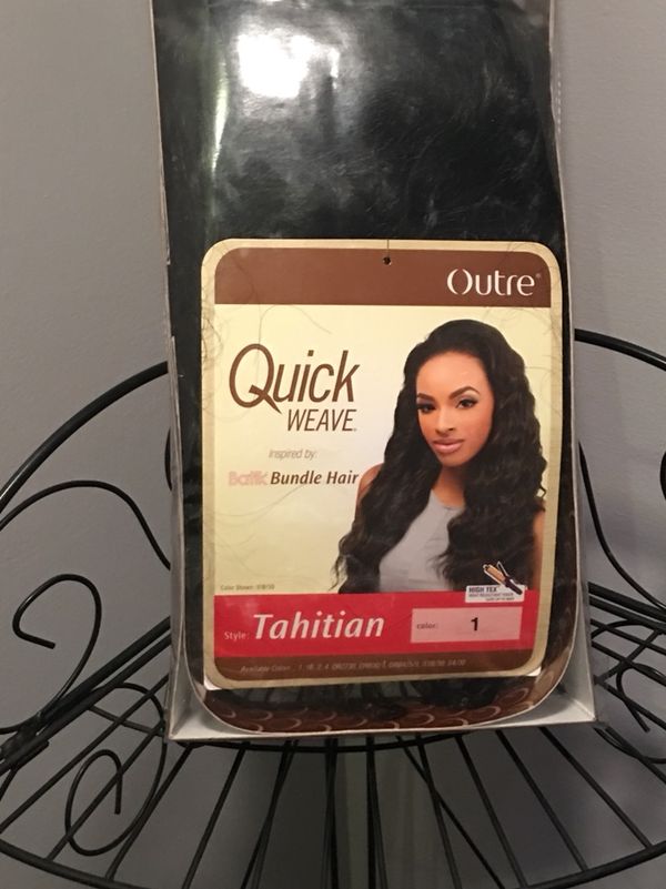 Brand New Never Worn Outre Batik Half Wig Tahitian Wave For Sale