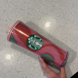 Candy Cane Swirl Starbucks Tumbler