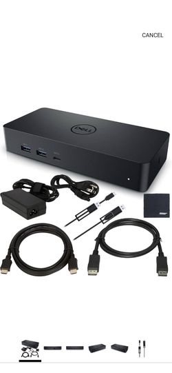 Dell Universal D6000S 4K Dock + ZoomSpeed HDMI Cable (with ethernet) + ZoomSpeed DisplayPort Cable + Starter Bundle
