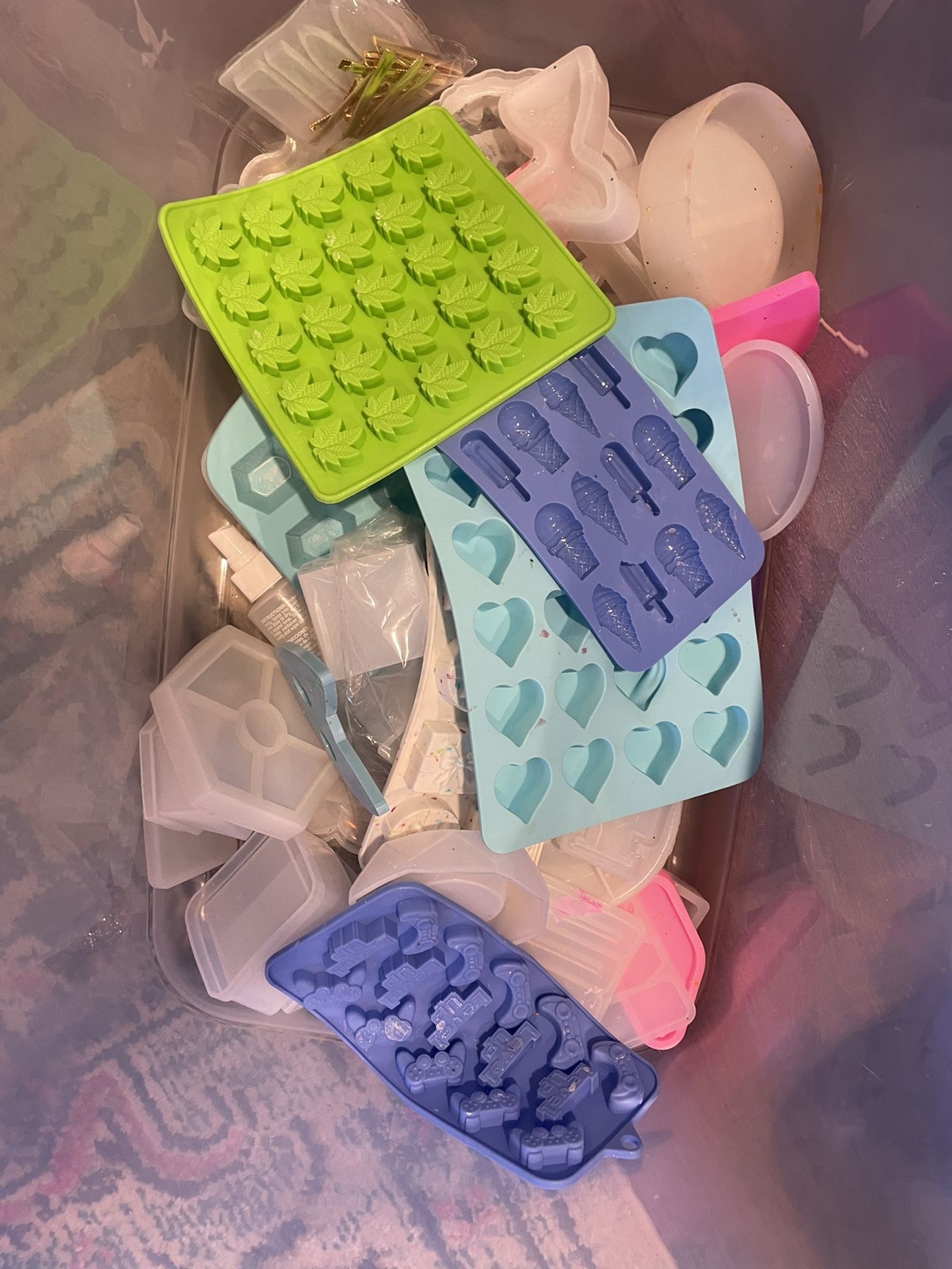 Lot Of Silicone Molds 