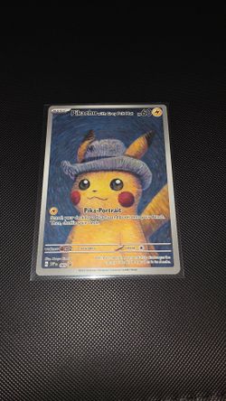 Pikachu With Grey Felt Hat Van Gough