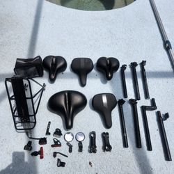 Bike Seats Back Rack Stems And Seat Posts Lights Etc