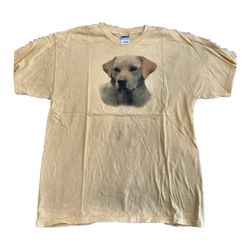 Yellow Lab Puppy T-Shirt L Hangover Part II Alan Style Gildan