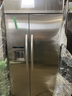 42” Kitchenaid Stainless Steel Built In Refrigerator 
