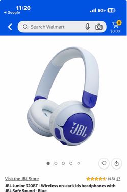 JBL headphones blue  JR