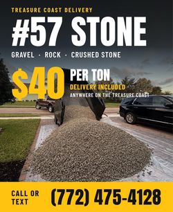 #57 Crushed Stone Gravel Delivery