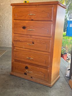Wood dresser tall