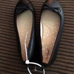 Kids Cat & Jack Black Flats Size 1