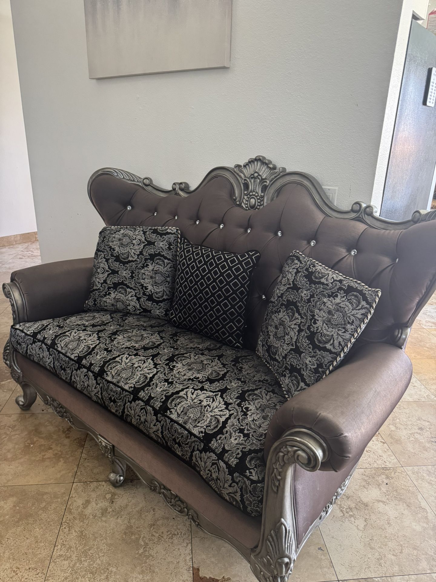 Coffee Table, Sofa, Loveseat, and End Table - $1,500