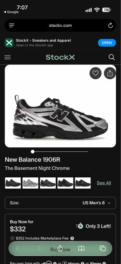 New balance 1906 R Size 8.5 Mens