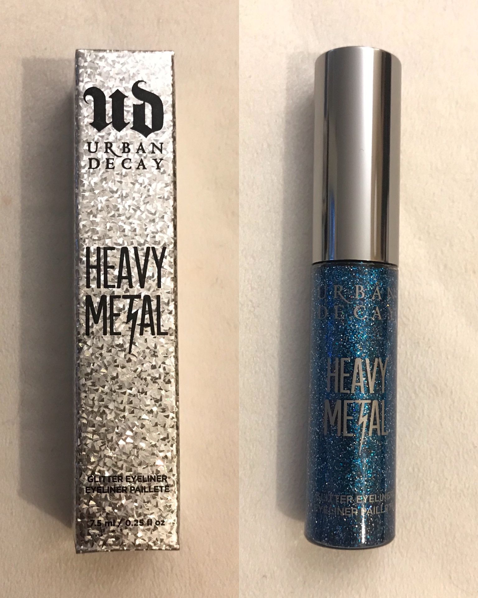 New Urban Decay Heavy Metal Glitter Eyeliner (Gamma Ray - bright blue and silver glitter)