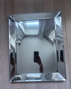 Beveled Glass Wall Mirror