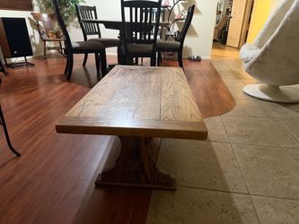 Solid Oak coffee table $150