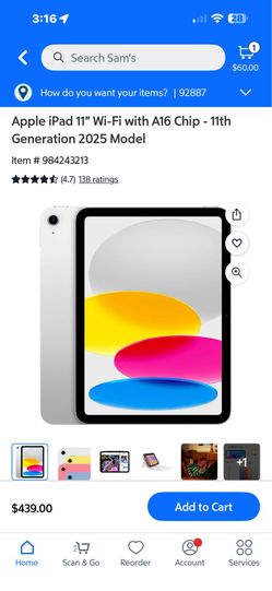 ipad (A16) wi-FI 128GB
