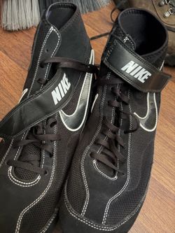 Nike Wrestling Shoes Black High-Top