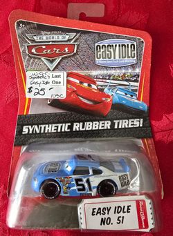 Disney Pixar Cars Easy Idle No. 51 Synthetic Rubber Tires K-Mart Exclusive