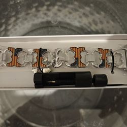 Apple Watch Band American Flag Silver 